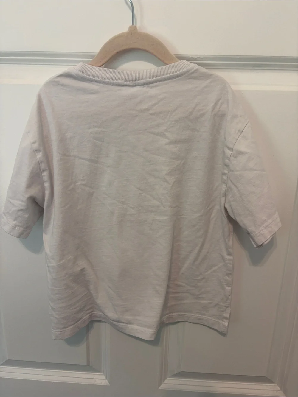 Zara White Short-Sleeve New York Graphic Tee with Blue, Teal & Yellow Accents